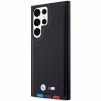 BMW BMHCS23L22PTDK S23 Ultra S918 melns/melns ādas apvalks Trīskrāsu