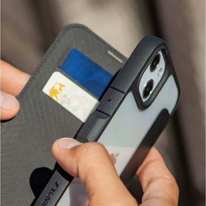 Raptic X-Doria Urban Folio vāciņš ierīcei iPhone 14 Plus, atverams, melns