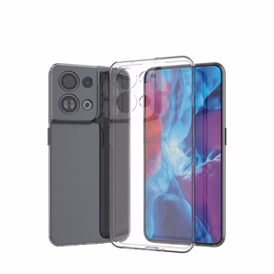 Īpaši plāns 0.5mm viedtālruņa apvalks Oppo Reno 8 Pro caurspīdīgs