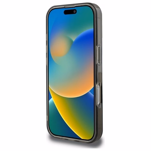 Guess IML Glitter Circle Magnētiskais apvalks iPhone 16 Pro Max - melns