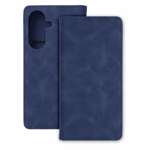tumši zils Smart Suede vāciņš modelim Samsung Galaxy A27 5G