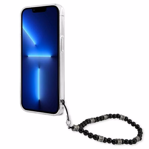 Guess GUHCP13SKPSBK iPhone 13 mini 5.4" прозрачный жёсткий чехол Black Pearl