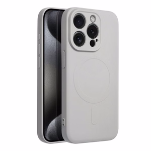 SILICONE MAG COVER viedtālruņa apvalks saderīgs ar MagSafe iPhone 15 Pro titāna