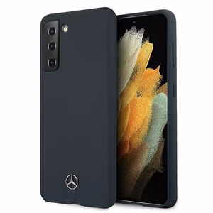Mercedes Silikona Line apvalks Samsung Galaxy S21+ zilts