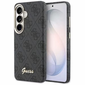 Guess maciņš 4G Script MagSafe priekš Samsung Galaxy S26 melns
