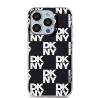DKNY IML rūtainais mono raksts viedtālruņa apvalks iPhone 15 Pro Max - melns