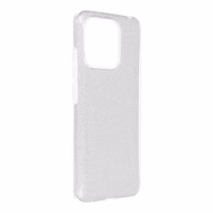 Spīdīgs viedtālruņa apvalks XIAOMI Redmi 12C sudrabains