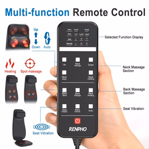 RENPHO Neck & Back Massage Cushion S Black kakla un muguras masāžas spilvens