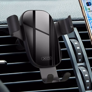 XO auto turētājs C37 gravity melns gaisa izplūdes atverei