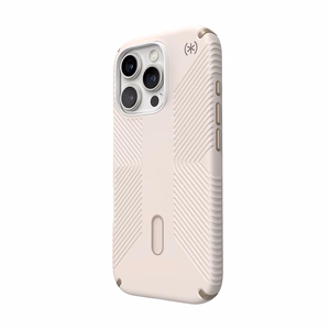 Speck Presidio2 Grip ClickLock & MagSafe vāciņš ierīcei iPhone 16 Pro, Bleached Bone / Heirloom Gold / Hazel Brown