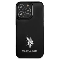 US Polo USHCP13XUMHK iPhone 13 Pro Max 6.7" melns/melns cietais apvalks Horses Logo