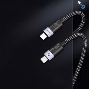 Orico 240W USB-C uz USB-C uzlādes kabelis, 1.5 m (melns)