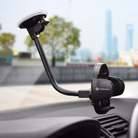 FORCELL F-GRIP Oval 27 cm auto turētājs vējstiklam / paneļim / ventilācijas atverei melns