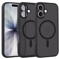 Pilnīgi matēts magnētiskais apvalks Iphone 17 melns