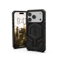 UAG Urban Armor Gear viedtālruņa apvalks MONARCH PRO saderīgs ar MagSafe iPhone 17 Pro kevlar melns