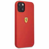 Ferrari FESSIHCP13SRE iPhone 13 mini 5.4" ciets silikona viedtālruņa apvalks sarkans/sarkans