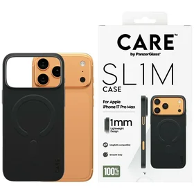 CARE by PanzerGlass SL1M MagSafe macins iPhone 17 Pro Max - melns