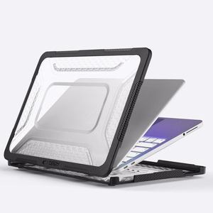 Tech-Protect Kevlar Pro Case for MacBook Neo 13" 2026 - Black and Clear