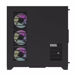 Darflash FT418 PRO datora korpuss + 7 aRGB ventilatori (melns)