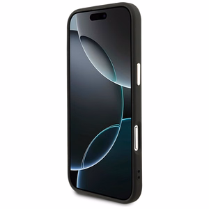 GUESS viedtālruņa apvalks IPHONE 17 Air, saderīgs ar MagSafe GUHMP17MP4GTDGMK (4G PU W/ Triangle Logo) zelts un melns