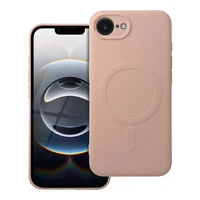 SILICONE MAG COVER viedtālruņa apvalks saderīgs ar Magnētisko IPHONE 16e rozā