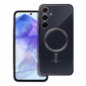 ELECTRO MAG COVER magnētiskais viedtālruņa apvalks, savietojams ar MagSafe, paredzēts SAMSUNG A55, melns