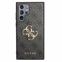 Guess GUHCS22L4GMGGR S908 S22 Ultra pelēks/grey hardcase 4G Big Metal Logo