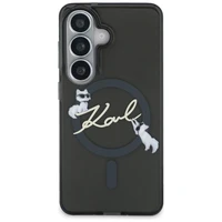 Karl Lagerfeld IML KC Script MagSafe Maciņš for Samsung Galaxy S26 Plus - melns