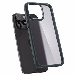 Spigen Ultra Hybrid viedtālruņa apvalks iPhone 15 Pro Max - tumši zaļš