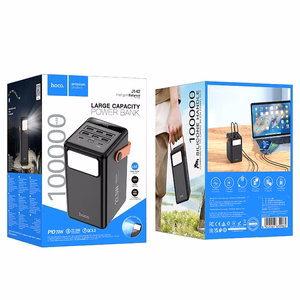 Portatīvais lādētājs Hoco J142 22.5W+PD20W 100000mAh melns