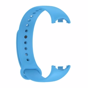 СИЛИКОНОВЫЙ РЕМЕШОК MI BAND 8/M8 (11). СИНИЙ