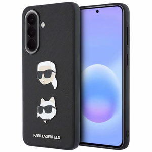 Karl Lagerfeld maciņš ar Karl&Choupette Heads Pins&Logo Samsung Galaxy A57 5G, melns