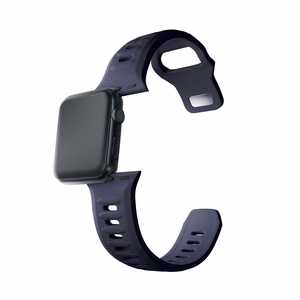 3mk silikona siksniņa Apple Watch, 38/40/41/42 mm, pelēks, mazais izmērs
