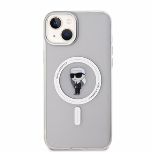 Viedtālruņa apvalks Karl Lagerfeld IML Ikonik Magnētiskais MagSafe iPhone 15 Plus - caurspīdīgs (m)