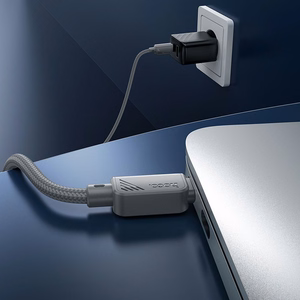 Cable USB C to USB C Hoco 3A 60W 1 m X113 gray