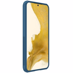 Nillkin Super Frosted Shield Pro viedtālruņa apvalks Samsung Galaxy S23+ ar statīvu zilā krāsā