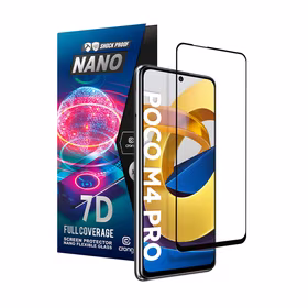 Crong 7D Nano elastīgs Glass - Unbreakable 9H Hybrid Glass the Full Screen Xiaomi POCO M4 Pro 5G