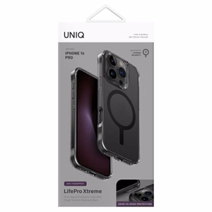 Uniq LifePro Xtreme Magclick uzlādes viedtālruņa apvalks iPhone 16 Pro - pelēks