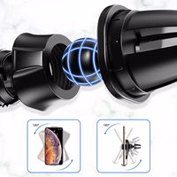 Auto tālruņa turētājs Joyroom JR-ZS198 (gaisa ventilācijas atveres), melns