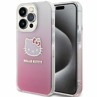 Hello Kitty IML Gradient Electrop Kitty Head viedtālruņa apvalks iPhone 13 Pro Max - rozā