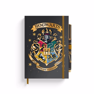 Harry Potter Hogwarts A5 piezīmju grāmatiņa ar pildspalvu
