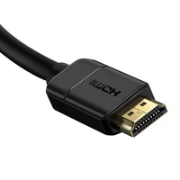 Baseus 2x HDMI 2.0 4K 60Hz Kabelis, 3D, HDR, 18Gbps, 5m melns