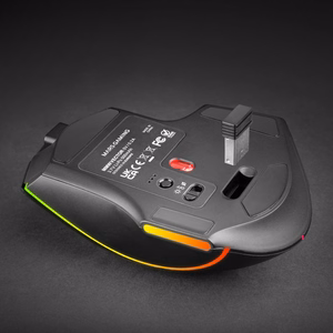 Mars Gaming MMWVECTOR optiskā pele labajai rokai, RF bezvadu savienojums, Bluetooth un USB Type-A, 12000 DPI