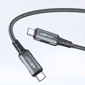 Acefast 2in1 lādētājs GaN 65W USB Type C / USB, HDMI adapteris 4K 60Hz (komplekts ar kabeli) melns (A17 melns)