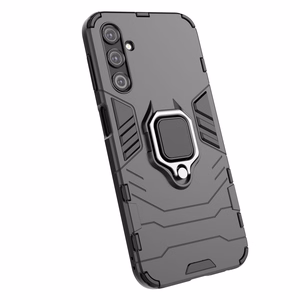 Viedtālruņa apvalks Ring Armor Samsung Galaxy A24 4G ar magnētisko turētāju un gredzenu - melns