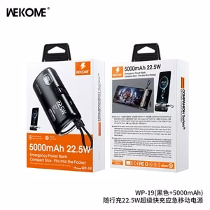 Внешний аккумулятор WK Design "WP-19 Companion" чёрный 5000mAh (22.5W)