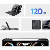 DUX DUCIS planšetdatora apvalks DK salokāms ar bezvadu tastatūru skirtas iPad Pro 13 (2024) - melns (m)