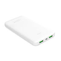 Portatīvais lādētājs Puro Balta 10000mAh 12W 2xUSB-A + USB-C - balta