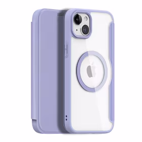 Dux Ducis Skin X Pro Magnētiskais Atveramais MagSafe apvalks iPhone 15 Plus - violets
