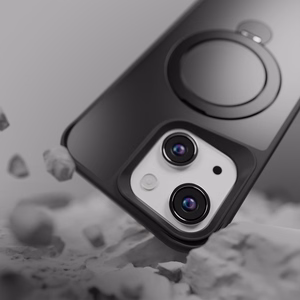 Etteri Matēts Magnētiskais gredzens viedtālruņa apvalks iPhone 14 6,1" melns